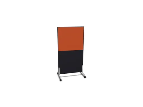 scheidingswand,HxB 1545x800mm,CC-zwart,BN3012-oranje