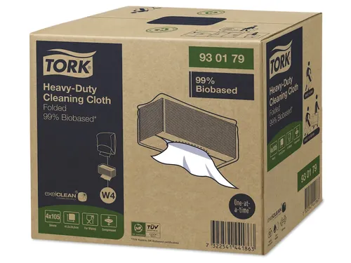 Biobased Heavy-Duty Reinigingsdoeken 1-laags Wit 35,5x41,5cm 420st