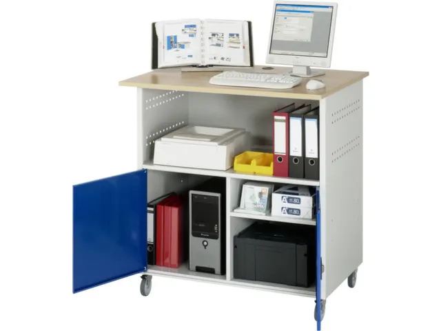 pc-kast,HxBxD 1150x1100x800mm,stopcontactdoos m. schakelaar