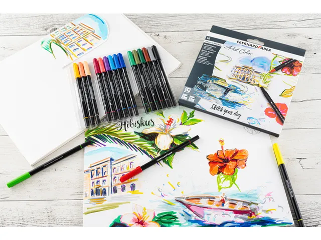 Sketch marker Eberhard Faber 18 stuks assorti kleuren