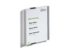 Deurbordje Durable 149x210mm metaal/zilver