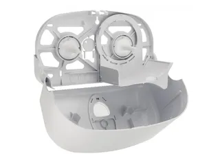 Toiletpapier Dispenser Kunststof Zwart Voor Kokerloos Toiletpapier - 2
