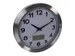 Aluminium Wandklok Lcd-display Thermometer Hygrometer & Weer 35.5cm