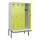 locker met bank,HxBxD 2120x1200x815mm,4vak,vak B 300mm,draaigrendel
