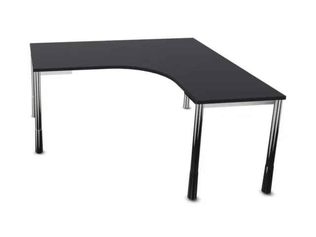 bureau à retour à hauteur réglable,HxlxP 720-840x1600x1600mm,CC-noi