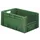 Euronorm Stapelkrat Groen 270x600x400mm 50l Gesloten Grijpopening