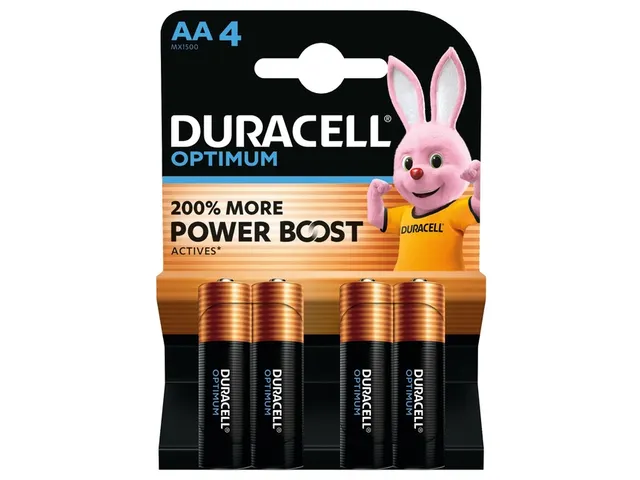 Batterij Duracell Optimum 4xAA 1.5V Alkaline