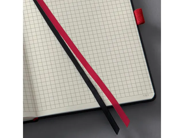 Carnet de note Sigel Conceptum RED Edition hardcover A4 noir quadrill