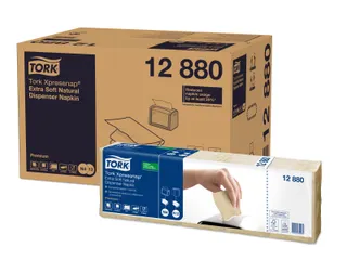 Tork 12880 Xpressnap Extra Zachte dispenserservet naturel 2-laags - 1