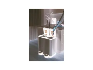 9502294 Afvalbak met voetpedaal MAULcycle 40L edelstaal 37.6x47x49cm z - 3