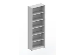 kantoorstelling,grondveld,HxBxD 2200x806x335mm,7xStalen bodem