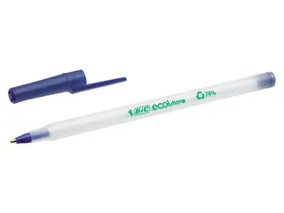 Balpen Bic ecolutions round stic medium blauw - 4