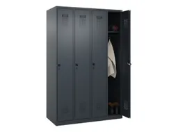 locker,HxBxD 1850x1200x500mm,4vak,vak B 300mm,draaigrendel