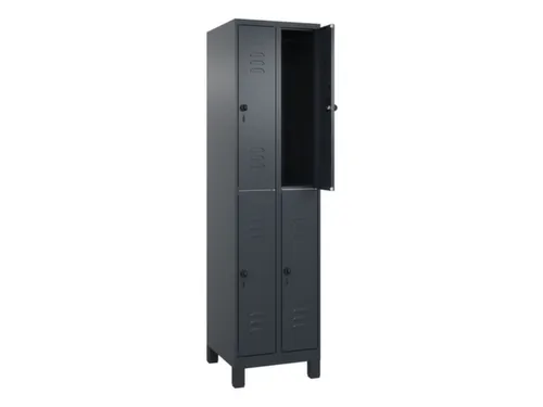 dubbeldekse locker,HxBxD 1950x500x500mm,2x2vak.,vak B 250mm