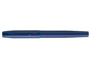 Vulpen Parker IM Monochrome Blue Stainless Steel Medium Blauwe inkt - 4