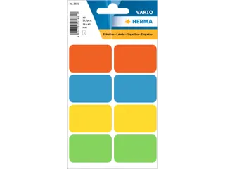 HERMA 3681 Universele etiketten 25x40mm Assorti 40 stuks - 1