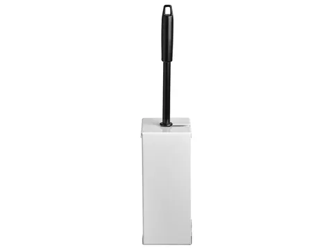 Toiletborstelhouder Quartz RVS wit