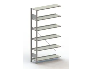dossierstelling,aanbouwveld,HxBxD 1850x1006x336mm,vaklast 80kg - 1