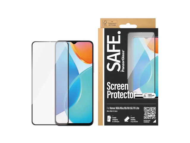 PanzerGlass SAFE. by Screen Protector Honor X6A l X6 l X6B 4G l X8