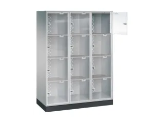 grootvolume-lockersysteem,HxBxD 1750x1220x500mm,3x4vakken,cil.-slot - 1
