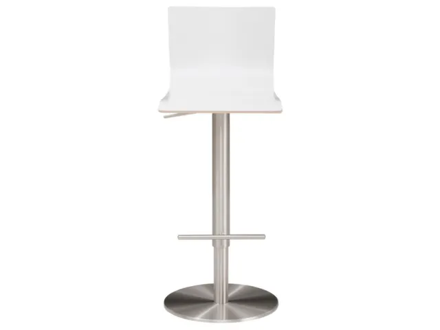 tabouret de bar,assise H 550-815mm,assise blanc,de repose-pieds