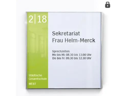 Deurbord Hxbxd 151X152X7Mm Acryl Rvs