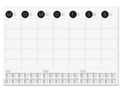 Designonderlegger Sigel muur- kalender/onderlegger 27/28/29 59,5x41cm