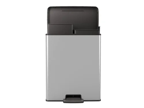 Pedaalemmer Decobin Duo 26+26 Liter Zilver Zwart