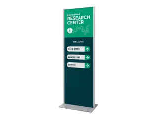 Totem Paneel+ Dubbelzijdige Display 70x200cm Zilver frame - 9