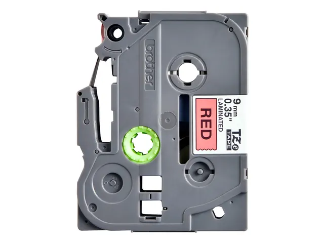 Labeltape Brother P-touch TZe-421 standaard 9mm zwart op rood