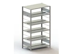 Inhaakstelling Basisveld Verzinkt 1850x1056x636mm 6legborden 80kg