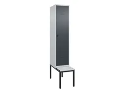 locker voor scheiding van kleding,HxBxD 2120x400x815mm,1vak