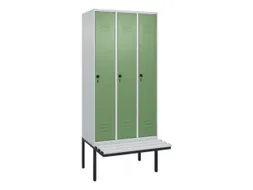 locker voor scheiding van kleding,HxBxD 2120x900x815mm,3vak