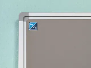 Prikbord Bulletin 90x180cm Grijs Softline Profiel 16mm - 3