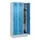 locker,HxBxD 1950x900x500mm,3vak,vak B 300mm,draaigrendel,sokkel