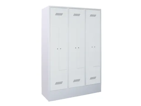 Z-garderobekast,HxBxD 1850x1200x500mm,RAL7035,front RAL7035