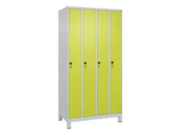 locker,HxBxD 1950x1000x500mm,4vak,vak B 250mm,draaigrendel,voeten