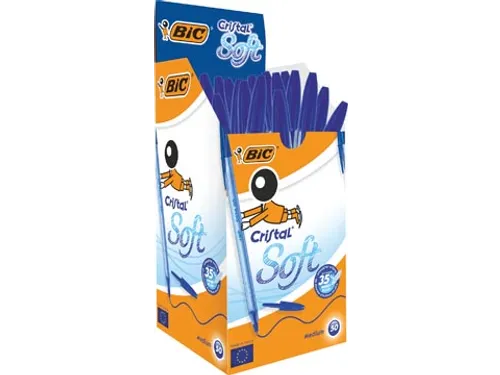 balpen Cristal So medium punt 50 stuks blauw