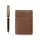 Balpen giftset Sheaffer 100 9370 glossy brown gold tone met creditcard