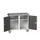 montagetafel HxBxD 980x1050x600mm linoleumblad 2 kasten front RAL7035