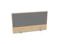 opzetpaneel bureau aanbouw achter B 1000mm NE-esdoorn BN8078-grijs