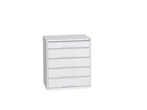 ladekast HxBxD 900x800x550mm 5laden romp RAL7035 front RAL7035
