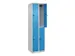 dubbeldekse locker,HxBxD 1850x500x500mm,2x2vak.,vak B 250mm