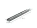 Kabelgoot BRASQ verstelbaar 75-150cm CT100 zilver