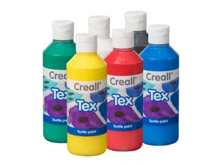 Textielverf Creall Tex 6 stuks 6 kleuren à 250ml - 1