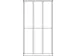 armoire multicases,HxlxP 1850x900x500mm,RAL7035,face avant RAL7016