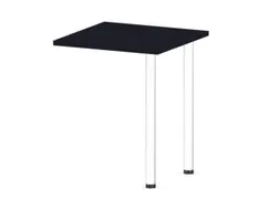 aanbouwtafel,i.h.v.,HxBxD 720-840x600x600mm,CC-zwart