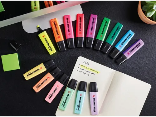 Markeerstift STABILO BOSS 70/6 assorti blister à 6 stuks