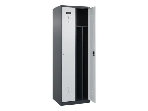 locker voor scheiding van kleding,HxBxD 1850x600x500mm,2vak