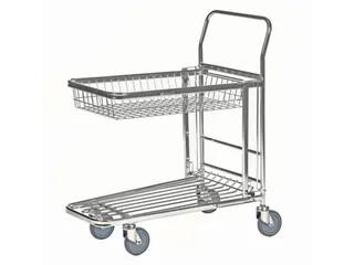 Ruimtebesparende Wagen,Draagverm. 300Kg,Stalen Schorenplaat - 1